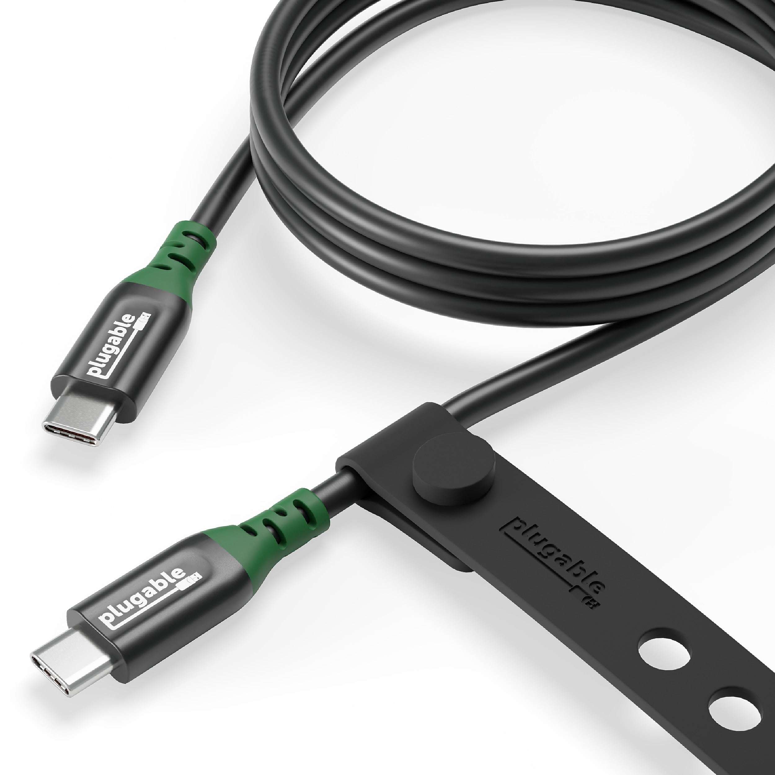 Plugable 3.3' USB-C to USB-C Cable, Black (USBC-240W-1M)