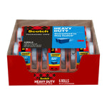 Scotch Heavy Duty Packing Tape with Dispenser, 1.88" x 22.2 yds., Clear, 6/Pack (142-6)