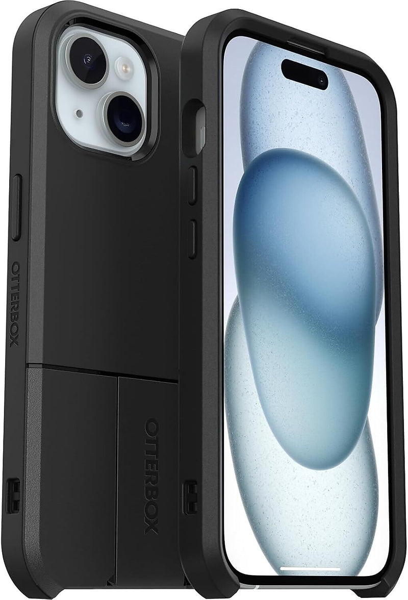OtterBox uniVERSE rugged Case for iPhone 15, Shock Absorbing, Black (77-92676)