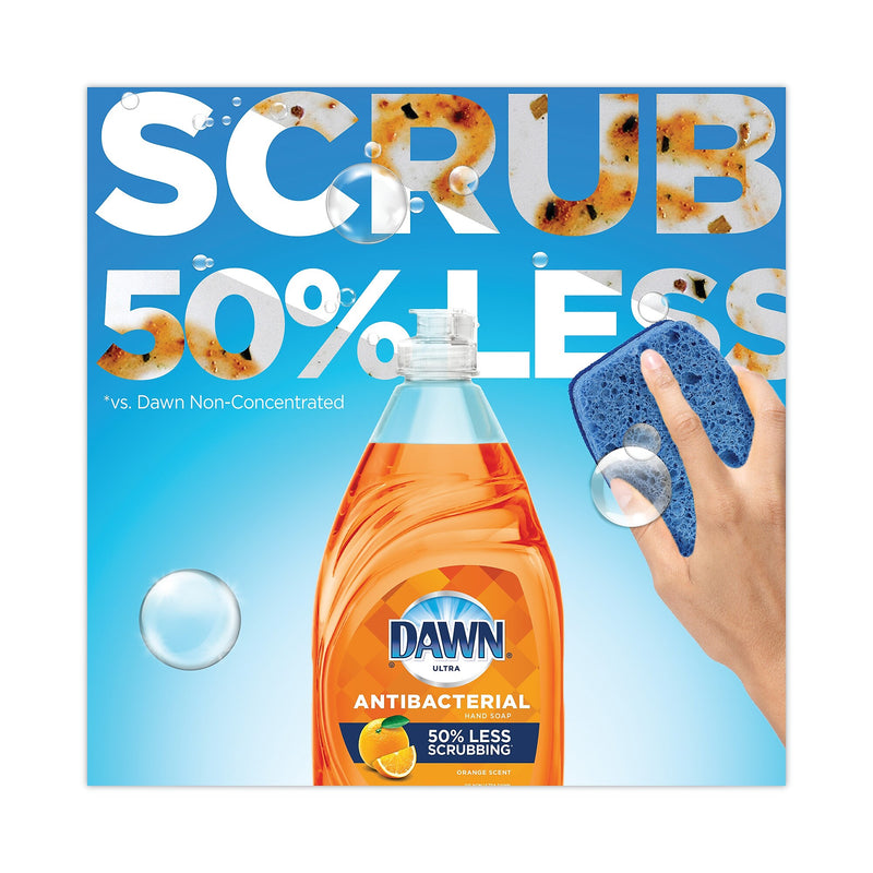 Dawn Ultra Antibacterial Dishwashing Liquid, Orange Scent, 38 oz Bottle, 8/Carton (PGC01659)