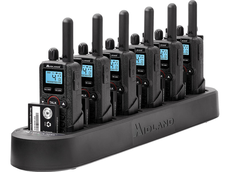 Midland BizTalk BR Series Business Radio Bundle, Black, 6/Pack (BR180X6BGC)