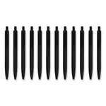 U Brands Cambria Soft Touch Mechanical Pencil, 0.7 mm, HB (#2), Black Lead, Black Barrel, 12/Pack