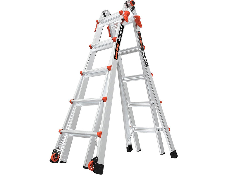 Little Giant Ladders Velocity 5.58' Aluminum Extension Ladder, 300 lb. Capacity (15422-001)
