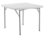 NPS BT Series 36" Square Top Heavy Duty Plastic Folding Table, Speckled Grey (BT3636)