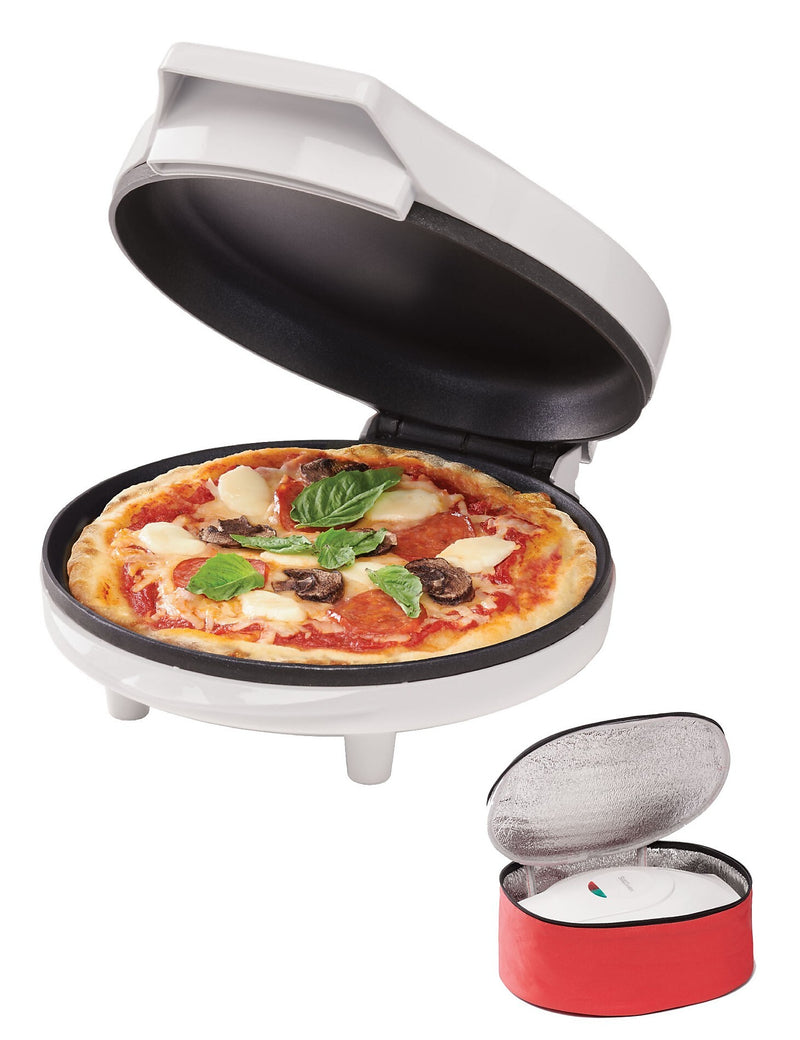 Betty Crocker 8-Inch Travel Size Pizza Maker Plus, White (BC-4959CW)