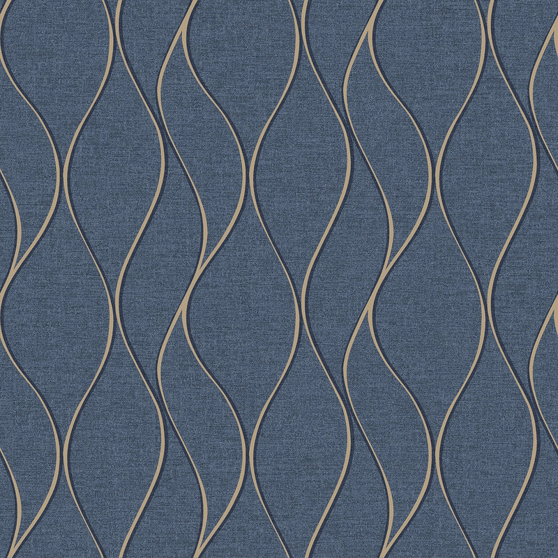 York Wallcoverings Wave Ogee Peel and Stick Wallpaper (RMK11293WP)