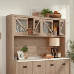 Sauder Dixon City 66"W Desktop Hutch, Brushed Oak (432895)