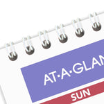 2025-2026 AT-A-GLANCE 15" x 12" Academic Monthly Wall Calendar, Purple/Red (AY8-28-26)