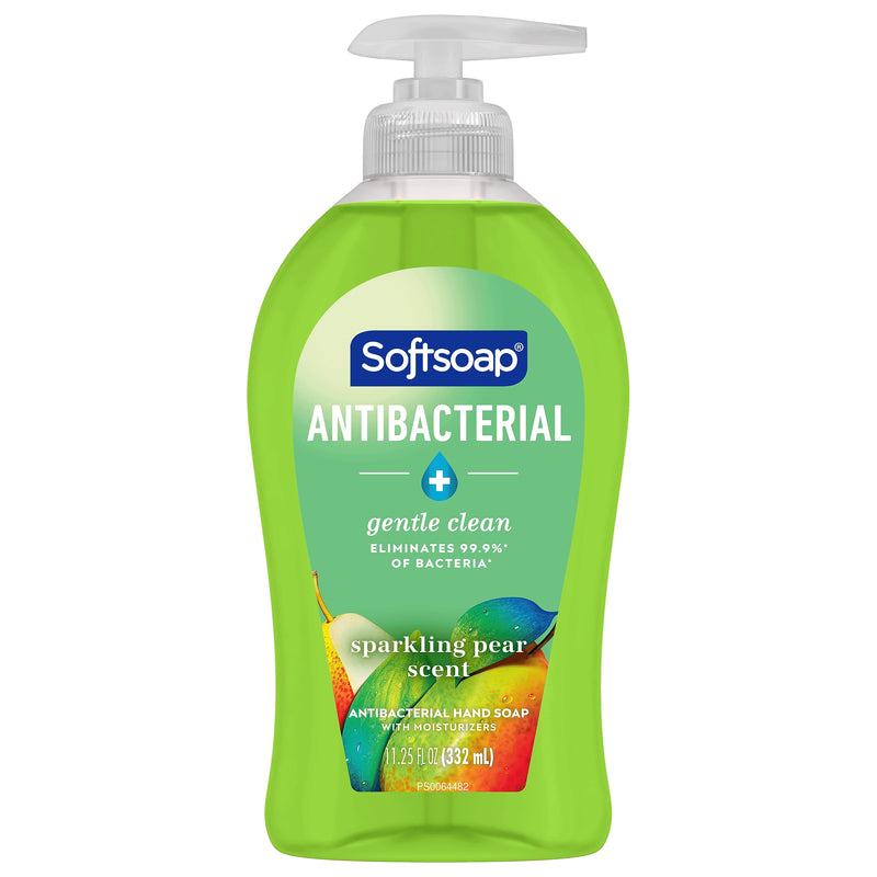 Softsoap Antibacterial Liquid Hand Soap, Sparkling Pear Scent, 6/Carton (US07326ACT)