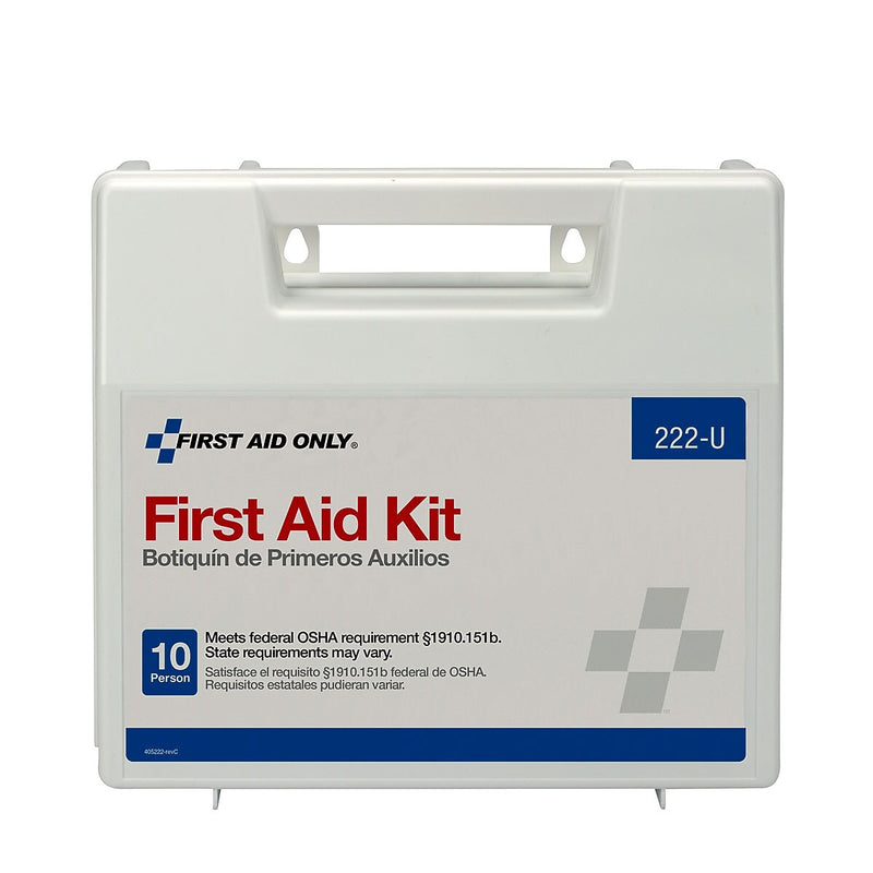 First Aid Only Office Plastic First Aid Kit, 10 People, 62 Pieces (222-U)