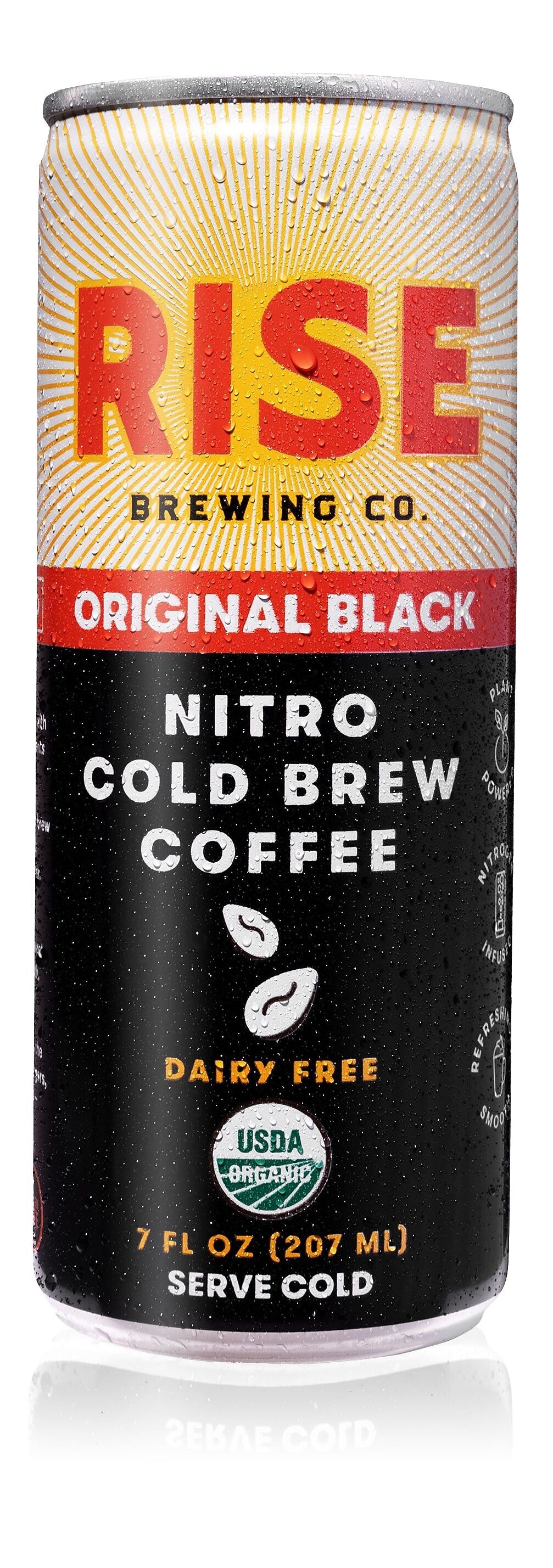 RISE Brewing Co. Original Black Nitro Cold Brew Coffee, 7 oz., 12/Carton (FG-SS-001-007-012)