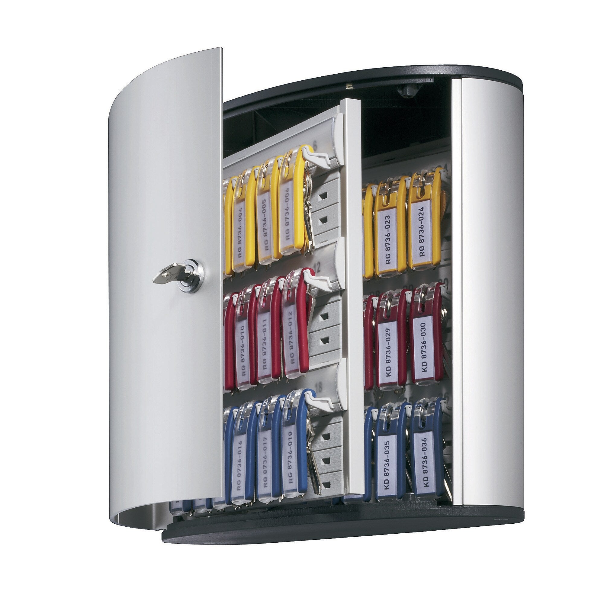 Durable 72 Key Cabinet, Silver (1955-23)
