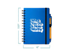Baudville Journal, Wide-Ruled, Blue/White, 70 Pages, 5/Pack (1396063P531)