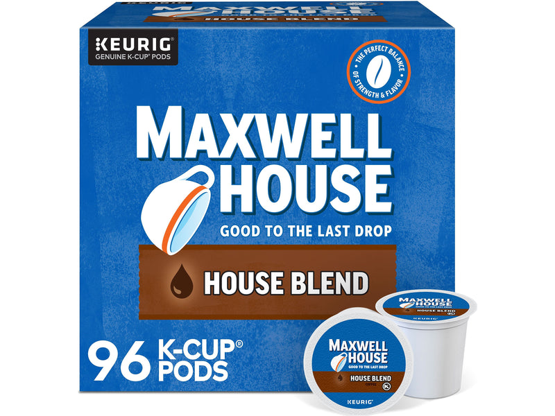 Maxwell House House Blend Coffee Keurig K-Cup Pod, Medium Roast, 96/Box (5303CT)