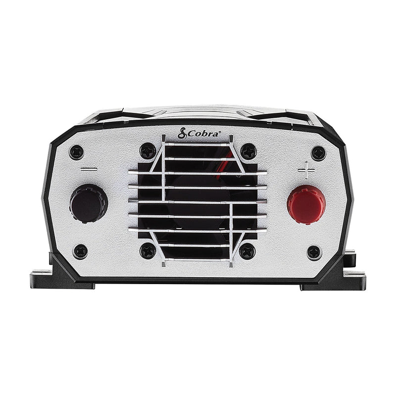 Cobra® 400W Pure Sine Wave Power Inverter with 2-USB Ports, 2-Outlets, Black & Gray (CPI400PSW)