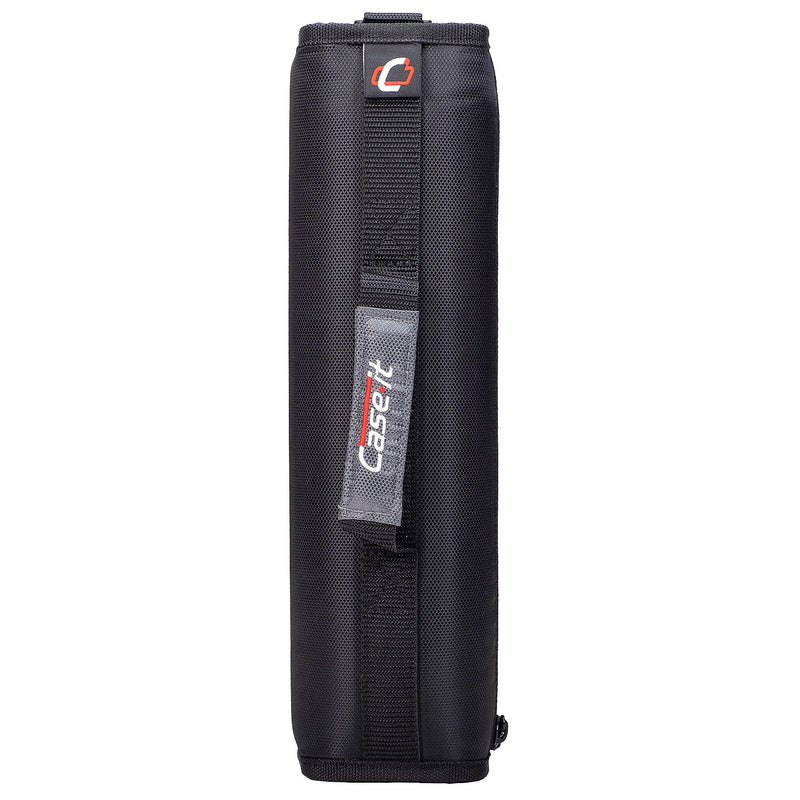 Case It Classic 2" 3-Ring Zipper Binders, Black (D-251 BLK)