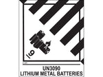 Decker Tape Products UN3090 LITHIUM METAL BATTERIES Shipping Label, 4" x 4.75", White/Black, 500 Labels/Roll (DL526P-1)