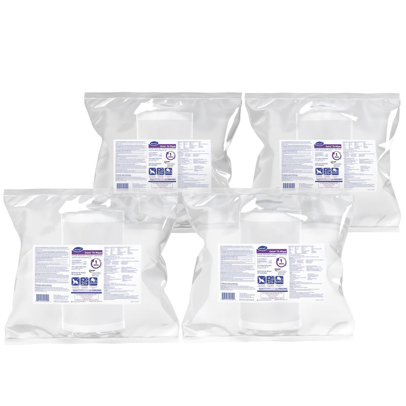 Diversey Oxivir Tb Disinfecting Wipes Refill, Fresh Citrus Scent, 160 Wipes/Container, 4/Carton (100823906)