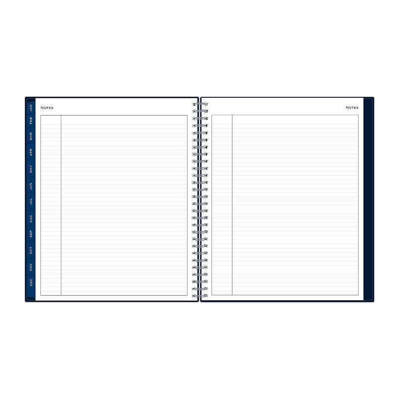 Planning Calendar BS Passages/Solid Navy PP 8x10 RY26 Monthly Safety Wirebound -