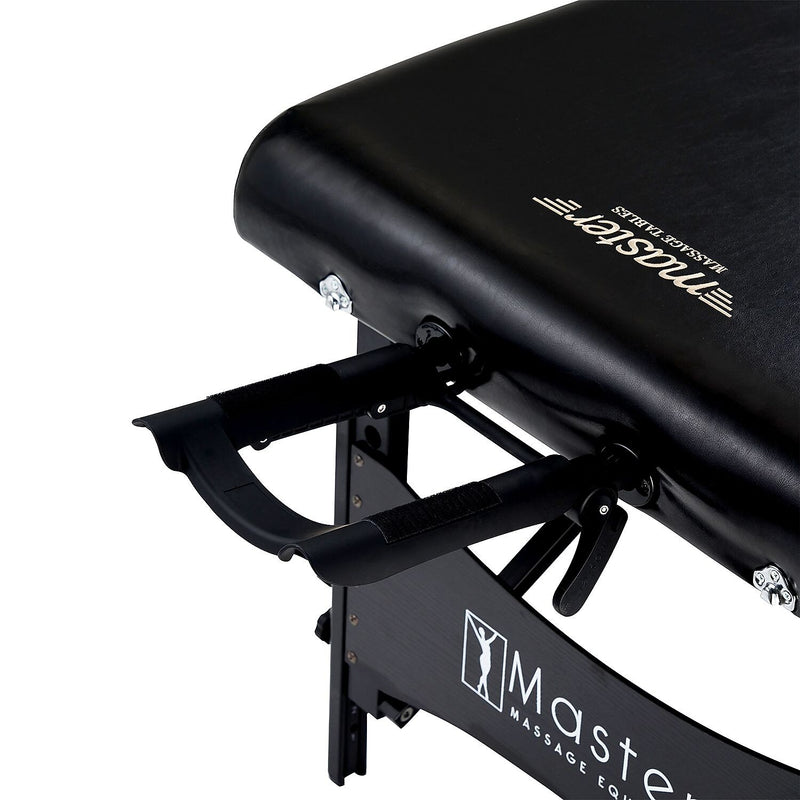 Master Massage 30" Galaxy Professional Portable Massage Table Package Black - Memory Foam Cushioning  (20243)