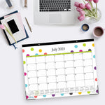 2025-2026 Blue Sky Teacher Dots 22" x 17" Academic Monthly Wall Calendar (105496-A26)