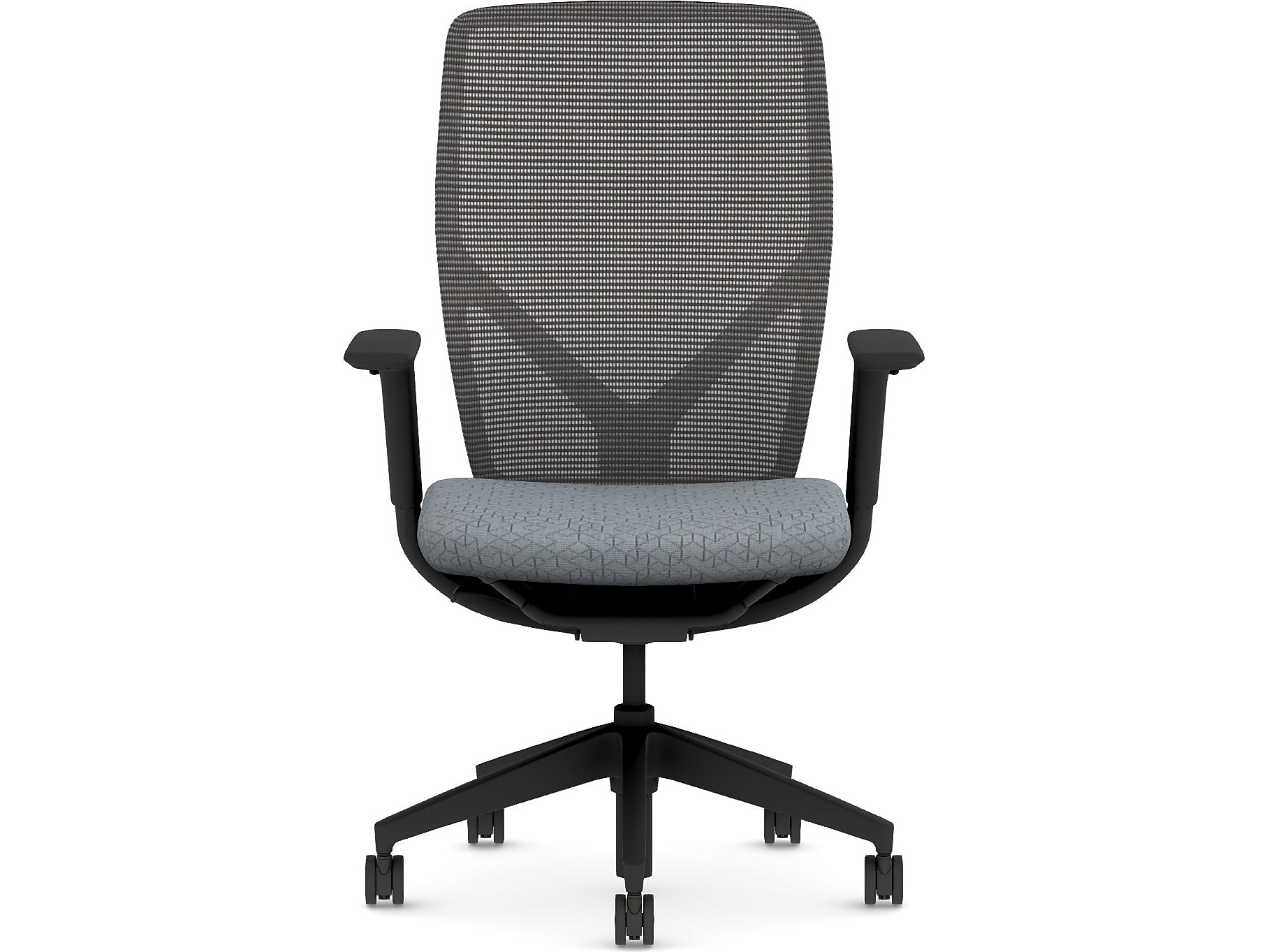 HON Flexion Fabric/Mesh Task Chair, Basalt/Black (HFXT1.F0.STC.A.H.IM.APX25.NL.SB.T)