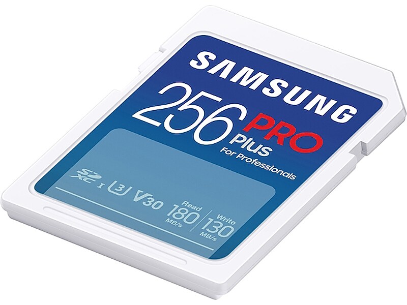 Samsung PRO Plus 256GB Full Size SDXC Memory Card, U3 Class, UHS-I, V30 (MB-SD256S/AM)