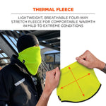 Ergodyne N-Ferno 6960 Insulated Neck Gaiter, Lime, One Size (16961)