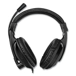 Adesso Xtream H5 Binaural Over The Head Multimedia Headset with Mic, Black (ADEXTREAMH5)