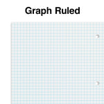 Staples 1-Subject Notebooks, 8" x 10.5", Graph Ruled, 70 Sheets, Black (ST23986C)