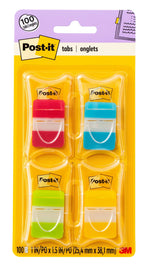Post-it Tabs, 1" Wide, Assorted Colors, 100 Tabs/Pack (686-RALY)
