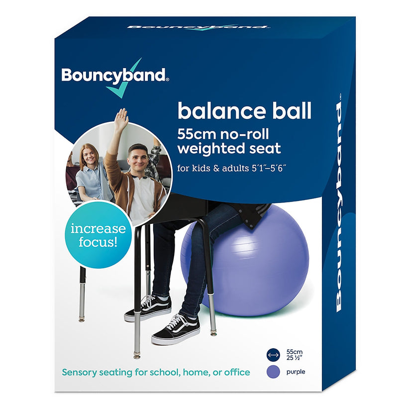 Bouncy Bands Balance Ball, 55cm, Purple (BBAWBS55PU)