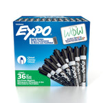 Expo Dry Erase Markers, Chisel Tip, Black, 36/Pack (1920940)