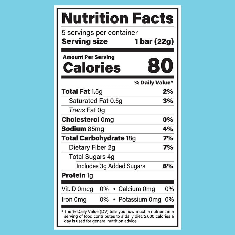 Skinny Crispy Gluten Free Vanilla Marshmallow Rice Treat, 3.9 oz., 5 Bars/Box, 3 Boxes/Pack (600-04176)