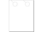 Zapco 2-Up Door Hanger, 8.5" x 11", Vellum Bristol White, 250/Pack (204-250FWH42)