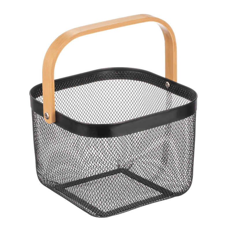 mDesign Steel Organizer, Black/Natural (25702RW)