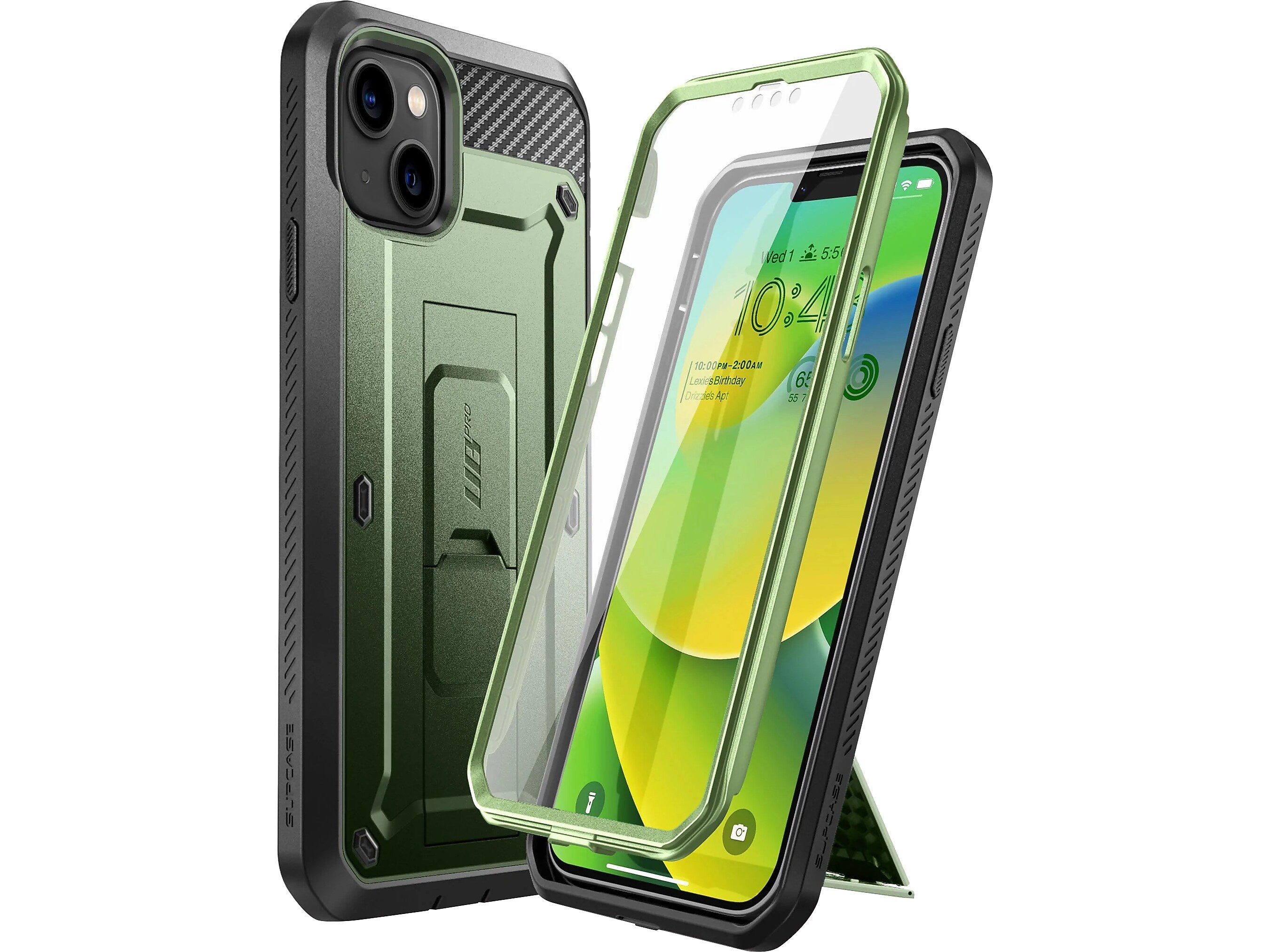 SUPCASE Unicorn Beetle PRO Dark Green Rugged Case for iPhone 14 (SUP-iPhone2021/22-6.1-UBPro-SP-Guldan)