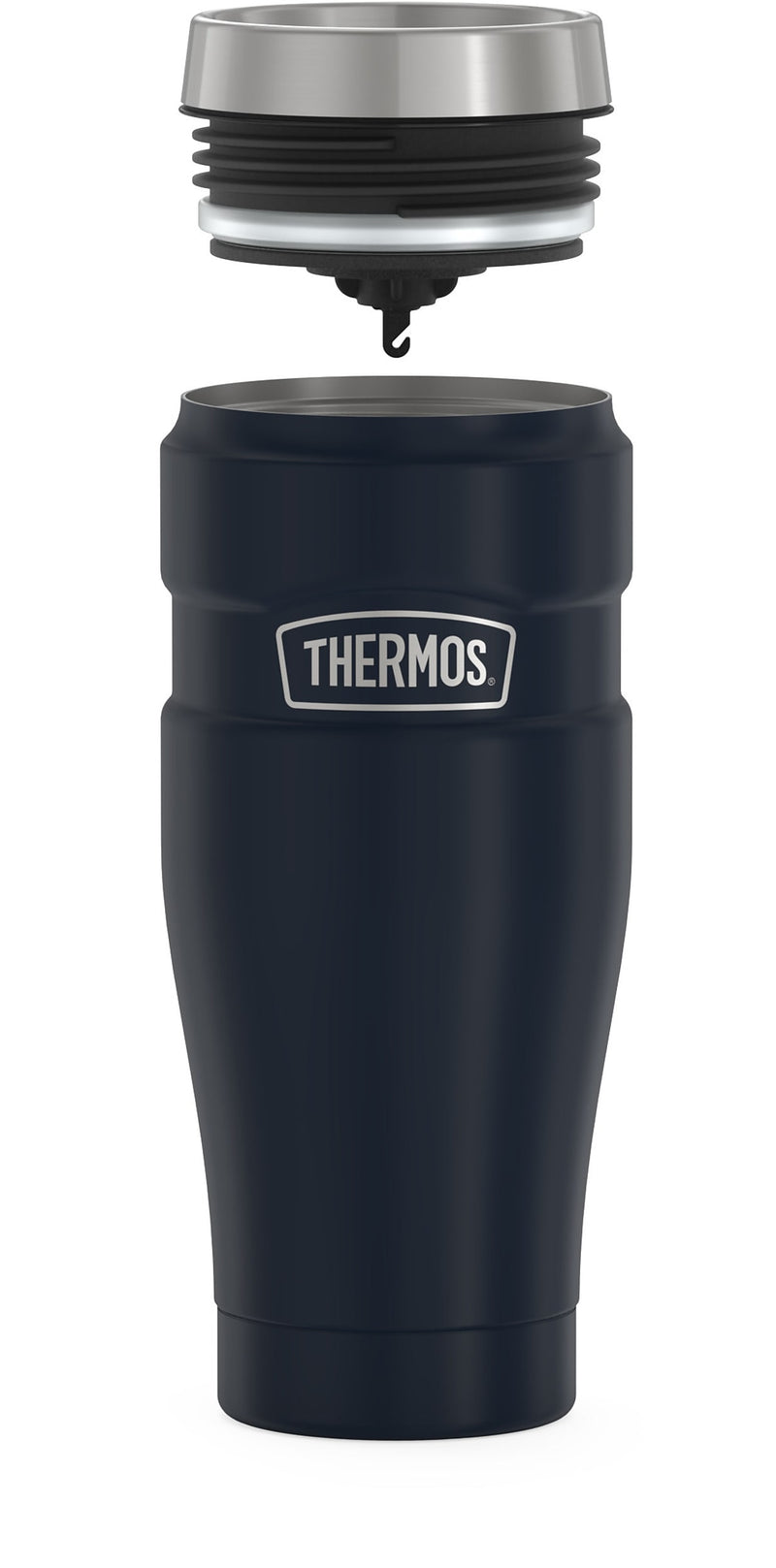 Thermos King Stainless Steel Vacuum Insulated Tumbler, 16 oz., Midnight Blue (EASK1005MDB4)