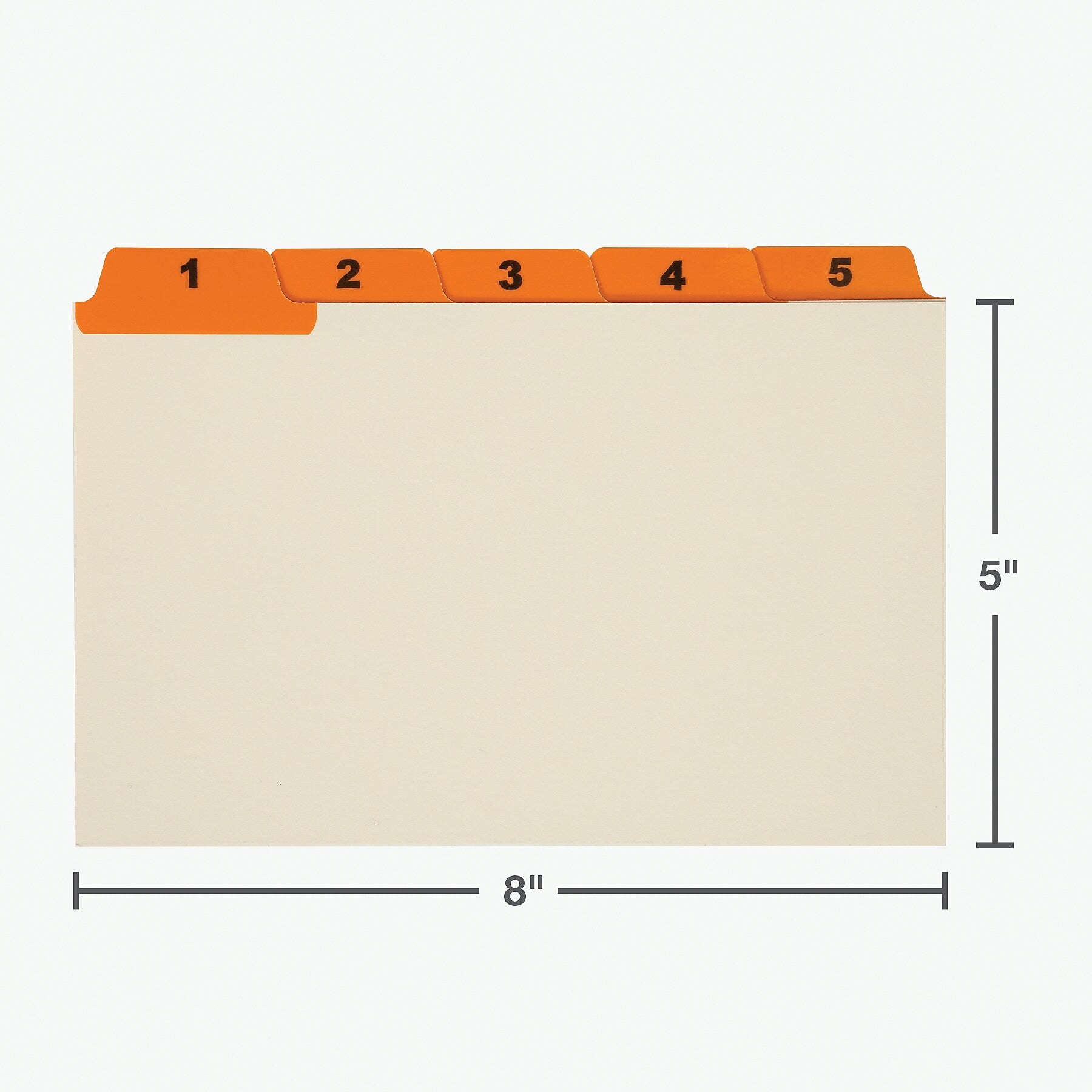 Oxford Laminated Tab Daily Index Card Guides, 5" x 8", Manila, 31/Set (OXF05832)
