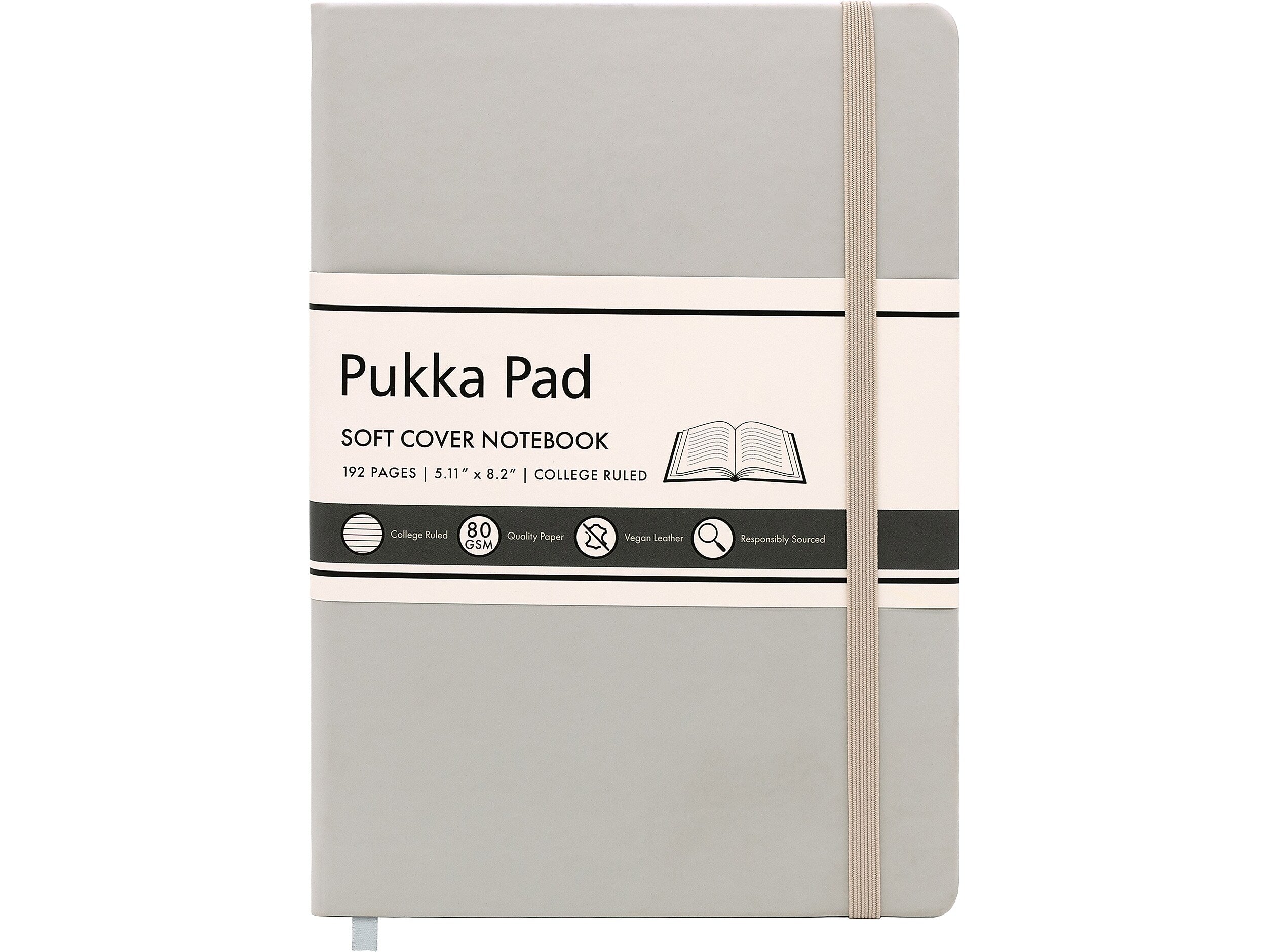 Pukka Pad Professional Notebooks, 5.11" x 8.2", College Ruled, 96 Sheets, Beige (9941-SIG)