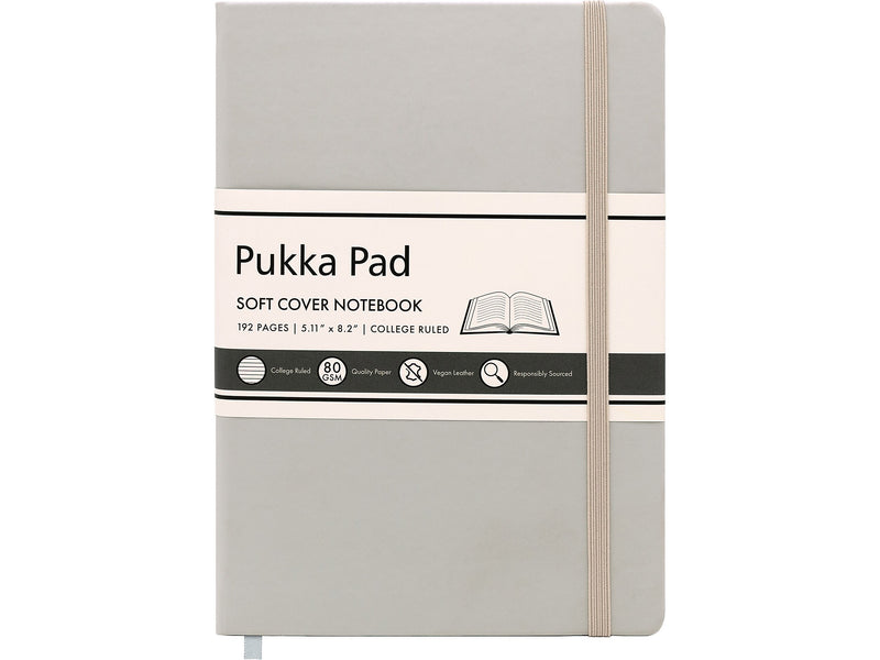 Pukka Pad Professional Notebooks, 5.11" x 8.2", College Ruled, 96 Sheets, Beige (9941-SIG)