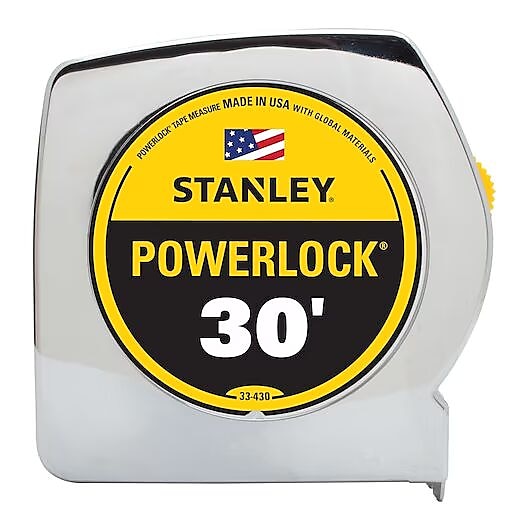 Stanley Powerlock 30 ft. Tape Measure, Mylar Polyester (33-430)