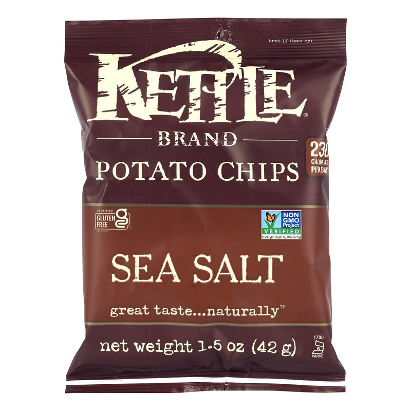 Kettle Brand Gluten Free Sea Salt Potato Chips, 1.5 oz., 24/Box (220-02567)