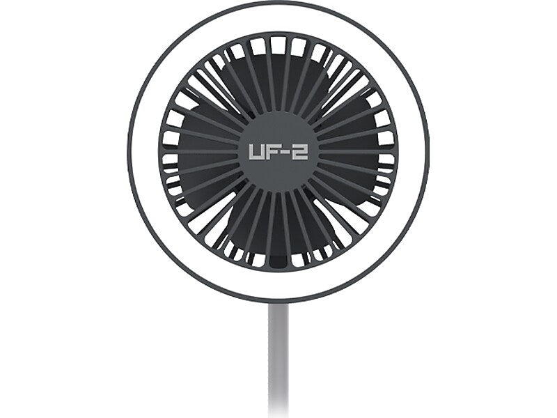 Veho UF-2 Wireless Charging Stand with Fan and LED Light, Gray (VUF-002-UF2)