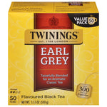 Twinings Earl Grey Black Tea Bags, 3.53 oz., 50/Box (TNA82221)