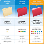 Pendaflex Recycled File Folder, 1/3-Cut Tab, Legal Size, Yellow, 100/Box (1531/3YEL)