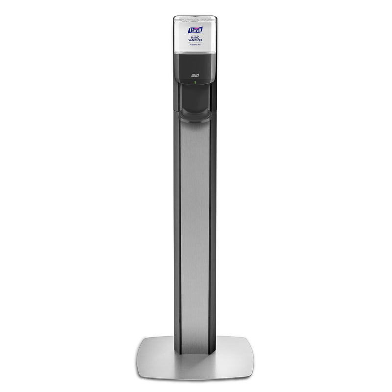 Purell Messenger ES 8 Automatic Floor Stand Hand Sanitizer Dispenser, Silver/Graphite (7318-DS-SLV)