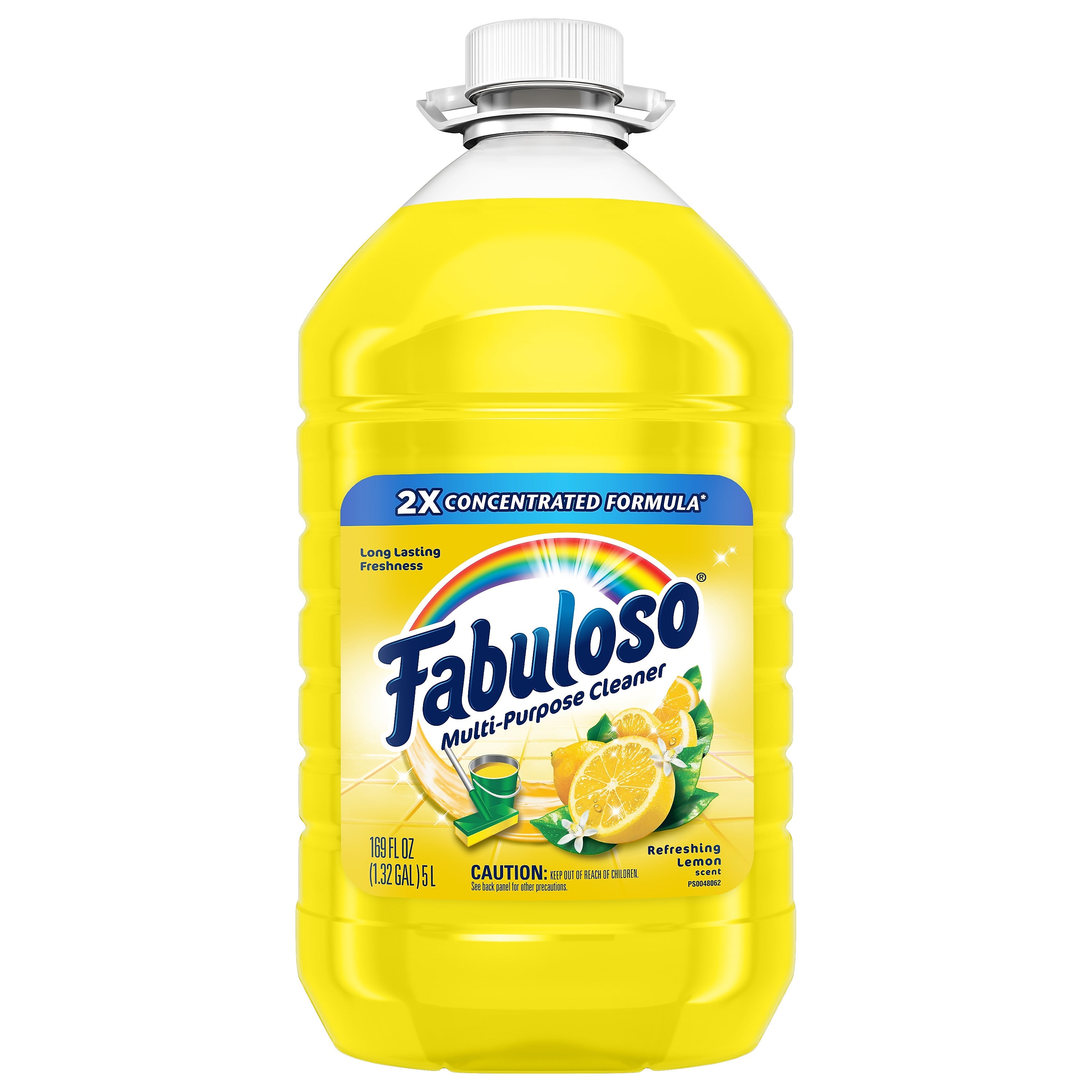 Fabuloso Multi-Purpose Cleaner, Refreshing Lemon Scent, 169 Fl. Oz., 3/Carton (61037885CT)