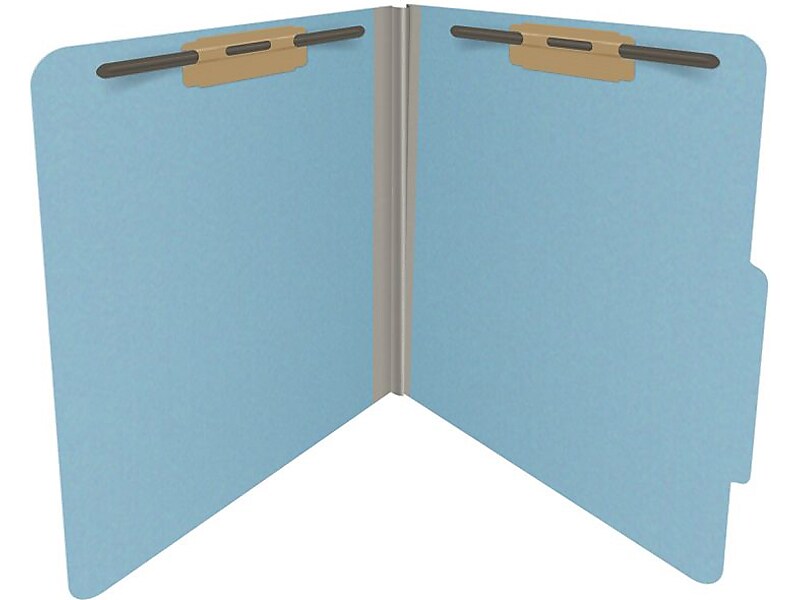 Medical Arts Press Pressboard Classification Folder, 2" Expansion, Letter Size, Blue, 25/Box (DV-T42-02-3BLU)
