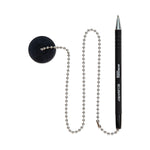 CONTROLTEK Ballpoint Counter Pen, Medium, 1 mm, Black Ink, Black (CNK555564)